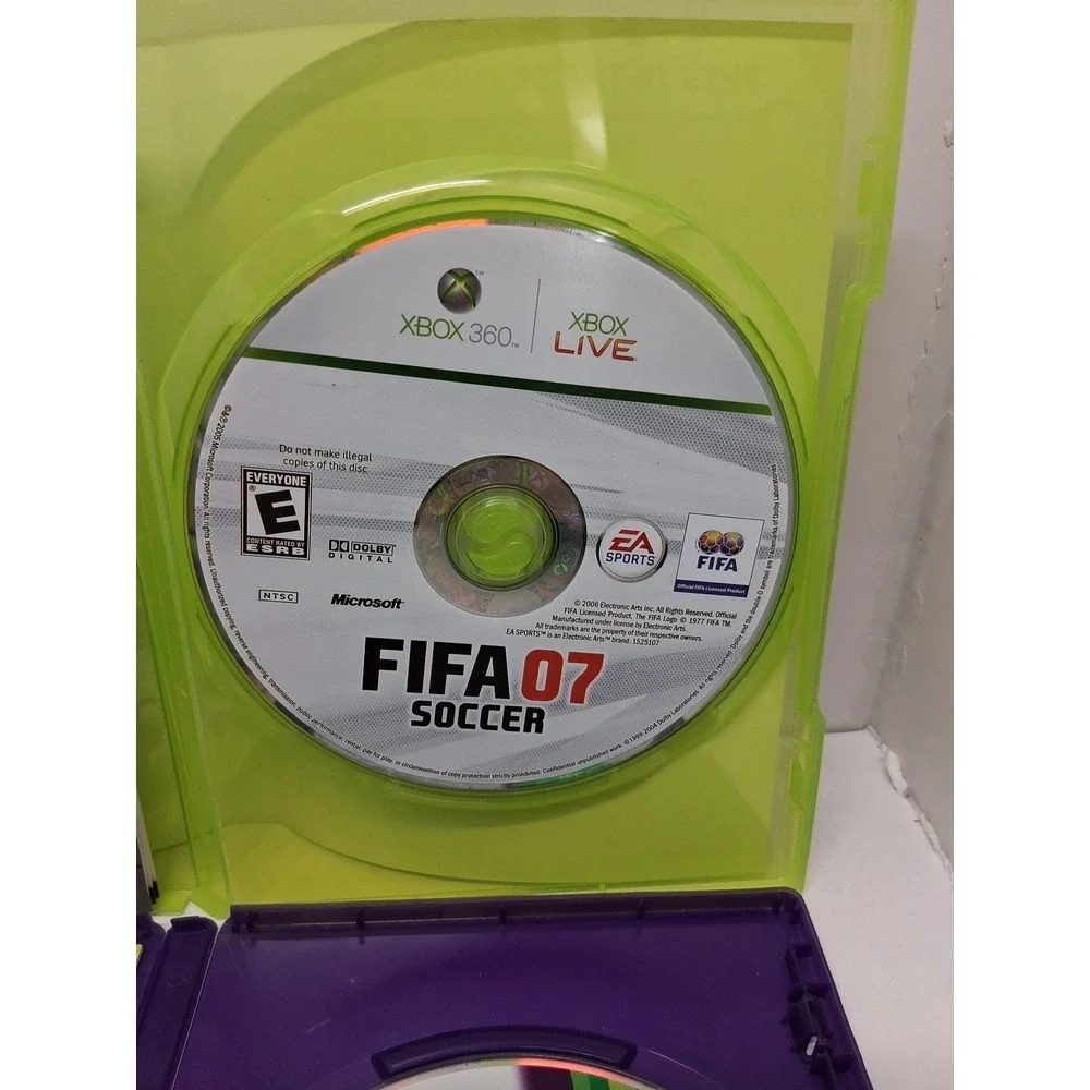 Xbox 360 Lot Of 5 Games, NFL MADDEN 08, 16, 25, Fifa 07 Soccer, The Biggest...